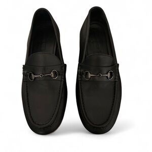Anthony Veer Black Leather Slip-On Loafers Size 10 1/2